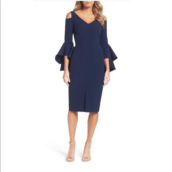 Maggy London Cold Shoulder Dress Size 0 NWT - Picture 1 of 8